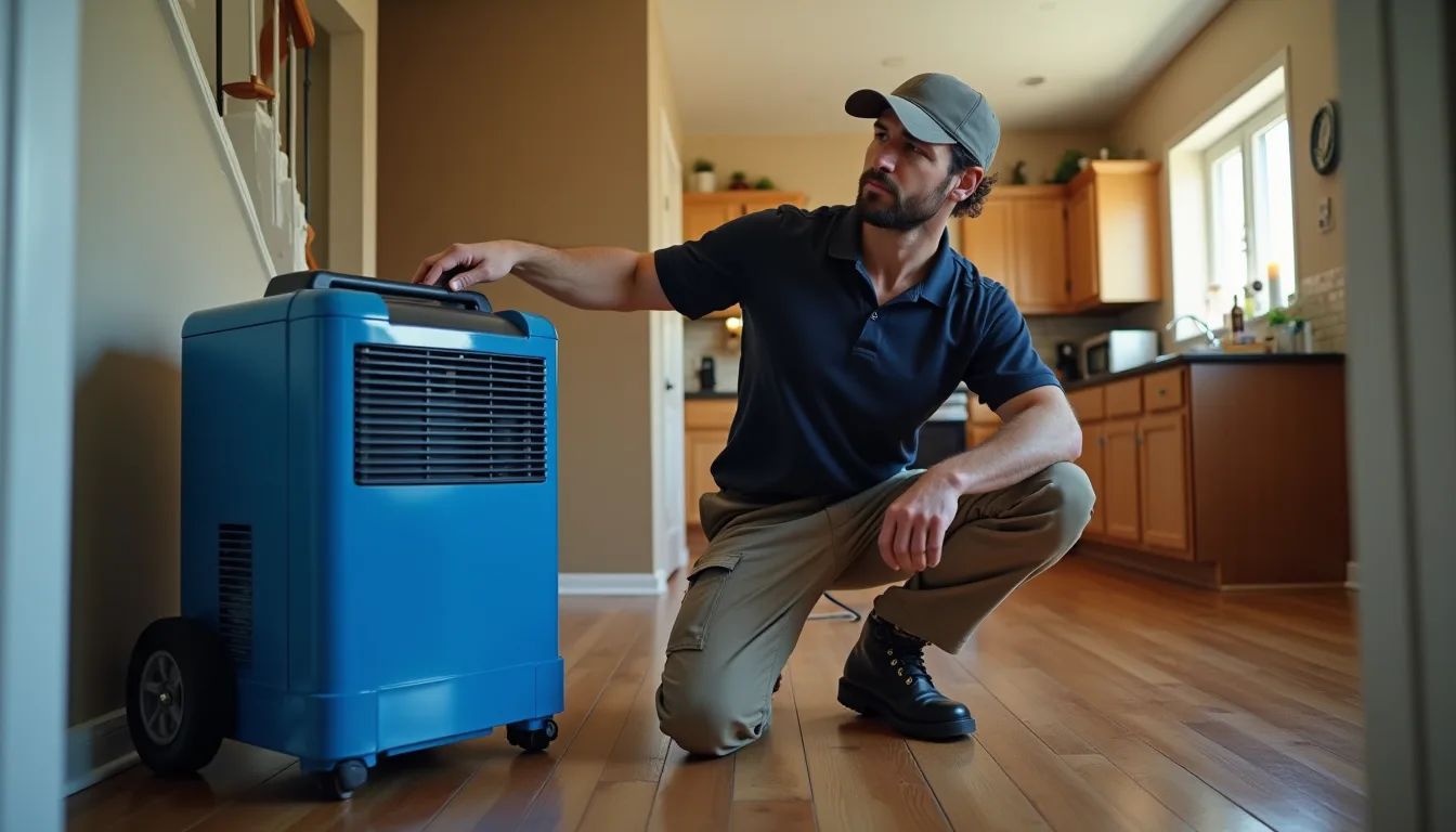 Water damage restoration service